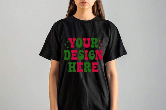 Download Black Friday Women’s TShirt Mockup Black - Premium Bundle
